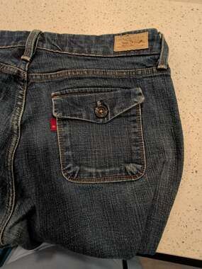 Levi's 545 Low Boot Cut Jeans Women's Size 10 Medium Flap Pocket.